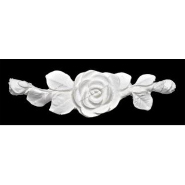Imagem de Aplique Cantoneira Rosa 15x4 R0072 Resina - ATACADÃO DO ARTESANATO MDF