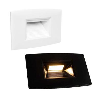 Imagem de Balizador Parede Step Embutir 4X2 Led 2w 3000K - Opus, Branco