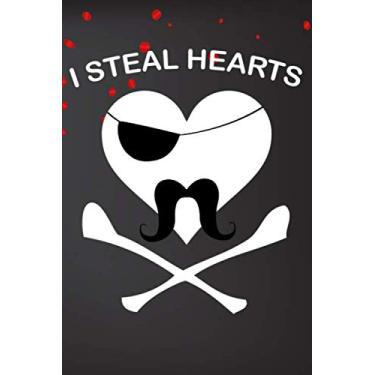 Imagem de I Steal Hearts: Blank Novelty Journal, Perfect as Valentine's day Gift for Her or Him, Better than a card for your amazing partner,Husband, Wife, ... Funny Romantic lined notebook for Men Women
