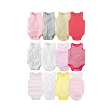 Imagem de Macacão Triangular de Verão para Bebê - Conjunto 3 Peças com Lingerie,