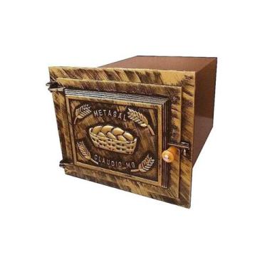 Imagem de Forno Pesado para Fogão A Lenha Ouro N06 2mm 50x35x30cm - Metasal