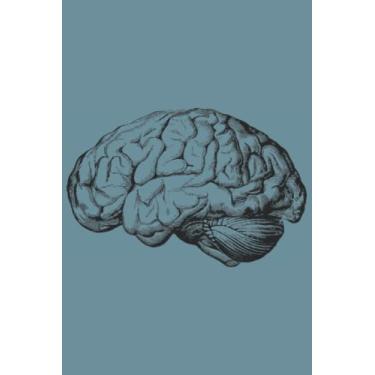 Imagem de Brain Notebook: Spirit Mountain Blue Matte Finish Lined Journal, 120 Pages, 6 x 9, Gift For Thinkers, List Makers and Doers (Brain Journal)
