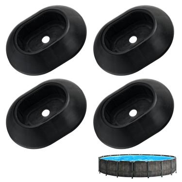 Imagem de AMTHKNO Pacote com 4 peças de substituição de tampa de perna 12465 compatível com piscinas de prisma redondo in-tex de 4,3 m, 4,6 m, 4,9 m para modelos de 26719MW, 26719W, 26733EH, 26735EH, 26739MW