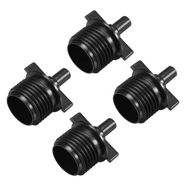 Imagem de Conector de Tubo de Gotejamento Uxcell Barb G1/2 Rosca Masculina 4/7 mm Mangueira Adequada para Sistema de Irrigação de Jardim e Água, Plástico 10 peças