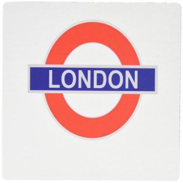 Imagem de 3dRose Placa de mouse pad LLC 20,3 x 20,3 x 0,6 cm para London Underground Tube (mp_151036_1)