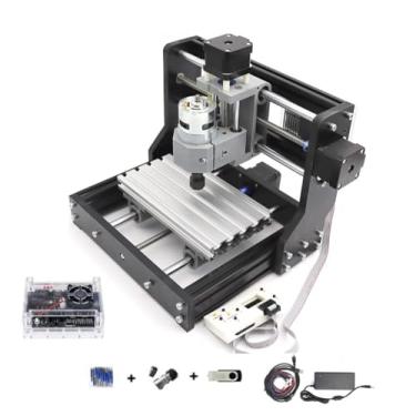 Imagem de DIY Mini 1610 PRO Fresadora 3 eixos GRBL Control CNC Router Kit Gravar PVC, PCB, madeira roteador gravador Máquina de Gravação CNC1610 Pro com Controle Manual Offline (1610 Pro com Controle Remoto (1610 Pro com controle offline)