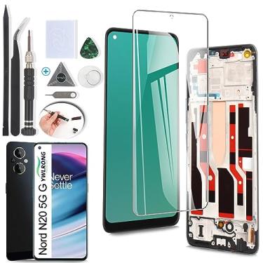 Imagem de YWLRONG Substituição de tela para OnePlus Nord N20 5G GN2200 CPH2459 para OnePlus Nord N20 5G Display LCD Touch Screen Digitalizador Substituição com Ferramentas (Incell Black com Moldura)
