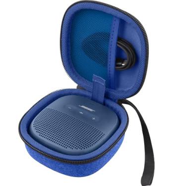 Imagem de Aenllosi Capa para alto-falante Bose SoundLink Micro Bluetooth, organizador de armazenamento de alto-falante Bose, azul meia-noite (apenas capa)