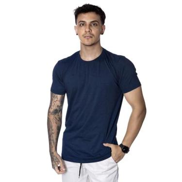 Imagem de Camiseta Masculina Básica Manga Curta Lisa Algodão Slim Fit - Prime St