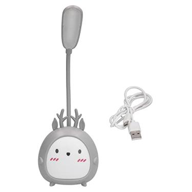 Imagem de Lâmpada de mesa dobrável para crianças de 360 ​​graus para crianças gradiente de cor multifuncional Luz para o escritório de desenho animado azul desenho de desenho animado (Cinza)