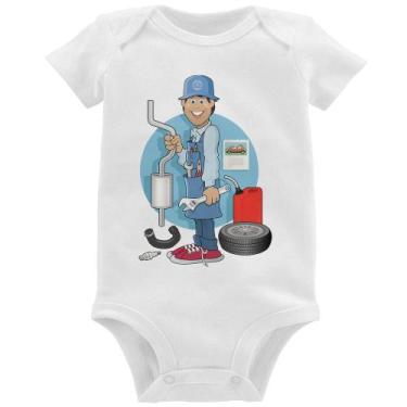 Imagem de Body Bebê Mecânico - Foca na Moda, Branco, GG