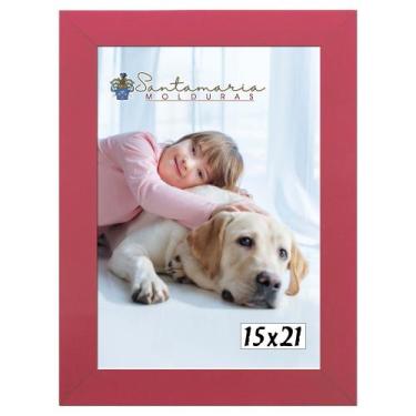 Imagem de Moldura Porta Retrato 15X21 Rosa - Santamaria Molduras