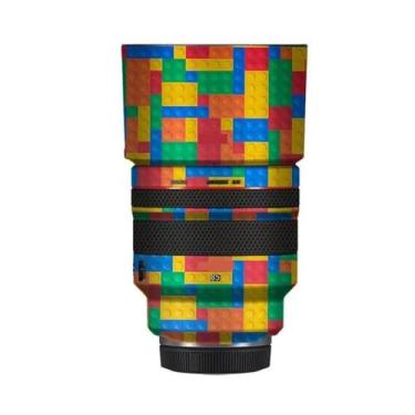 Imagem de Película protetora premium para lentes de câmera 85 1.2 Película protetora de vinil para Canon RF 85 mm F1.2 L USM (bloco de brinquedo colorido)