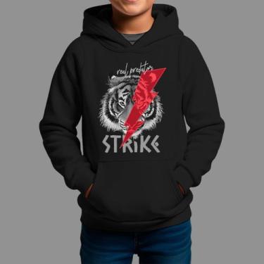 Imagem de Moletom Canguru Infanto Juvenil Algodão Casual Inverno Blusa De Frio T