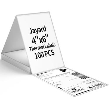 Imagem de Etiquetas Térmicas Diretas Jayard 4x6cm - 100 Etiquetas por Rolo