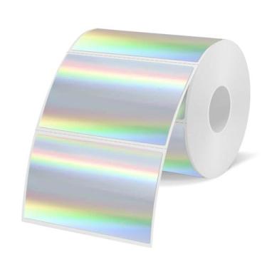 Imagem de Etiquetas Adesivas Térmicas Holográficas Yegawen (3x2 pol.) - Pacote c