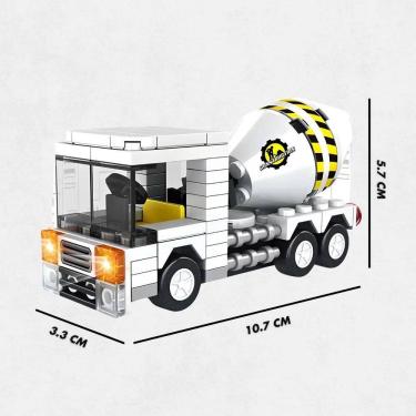 Imagem de Brinquedo Blocos De Construção Carro Misturador De Cimento