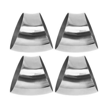 Imagem de Motoforti 4 peças 45 graus mandril curva cotovelo carro modificado tubo de escape tubulação 10,8 cm espessura OD 1,5 mm/16GA 108x125x1,5 mm aço inoxidável 304 tom prata