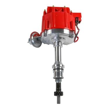 Imagem de JDMSPEED Novo distribuidor de tampa vermelha de ignição HEI com bobina de substituição de 65K para Ford Small Block SBF 260 289 302