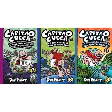Imagem de Capitão Cueca Do Volume 7 Ao 9 - Dav Pilkey - COMPANHIA DAS LETRAS