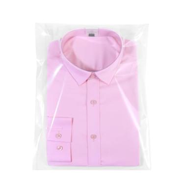 Imagem de RONSBILL 100 peças, 25 x 33 cm de espessura, sacos de plástico de celofane autovedantes, transparentes, resseláveis, embalagens de roupas, camisetas, presentes, saco de poliéster autoadesivo