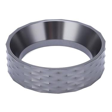 Imagem de Funil de dosagem de café Grcfumo 48 mm, funil de dosagem de café em liga de alumínio, portafilter de máquina de café dosagem magnética de café para escritório doméstico (Gray)