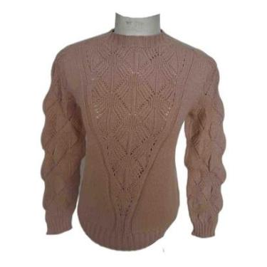 Imagem de Suéter Blusa De Frio Tricot Modal Premium Inverno Quentinho-Feminino