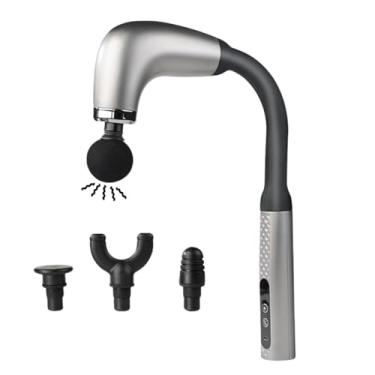 Imagem de Massageador Corporal tipo Pistola Sem Fio Cabo Longo Recarregável Usb