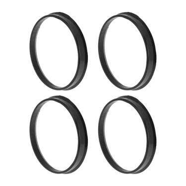 Imagem de INFINAUTO Anéis centralizados de cubo de roda de carro de 83,1 mm a 78,1 mm rodas de policarbonato preto eixo central amortecedor Hubrings 4 peças