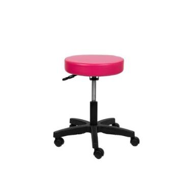 Imagem de Cadeira Mocho Rosa Estética Dentista Tatuador manicure massagem Sem En