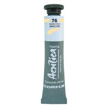Imagem de Tinta Acrílica 20ml 076 Amarelo Pele Corfix, 076 AMARELO PELE