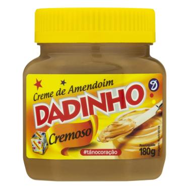 Imagem de Creme de Amendoim Cremoso Dadinho 180g Pote Tradicional