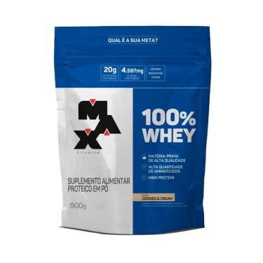 Imagem de Suplemento Alimentar Proteico em Pó Max Titanium 100% Whey Cookies & Cream 900g