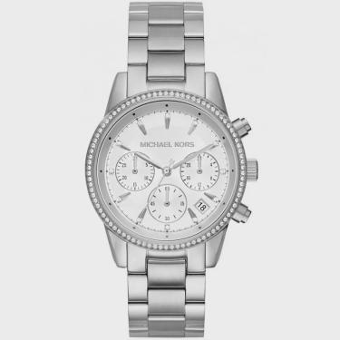 Imagem de Relógio michael kors feminino prata cronógrafo MK6428/1KN