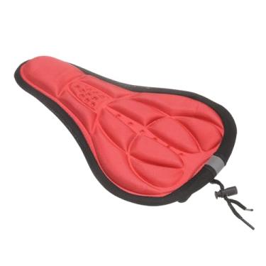 Imagem de HARFINGTON Capa de assento de bicicleta, almofada de selim de bicicleta com cordão e capa à prova d'água, grande, confortável, acolchoada em gel, para homens e mulheres, bicicletas estacionárias