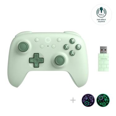 Imagem de 8Bitdo Ultimate 2C Hall Effect Joysticks and Hall Triggers Wireless Controller for Windows PC and Android, with Remappable L4/R4 Bumpers, Turbo function & Rumble vibration (Green)