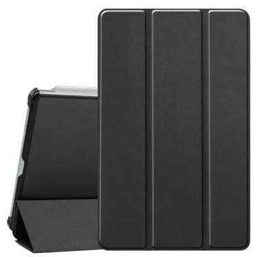 Imagem de Capa inteligente para Galaxy Tab S6 Lite, capa leve inteligente de três dobras com hibernar/despertar automático para Samsung Galaxy Tab S6 Lite 10,4 polegadas modelo SM-P610 / SM-P615 / SM-P617, Preto