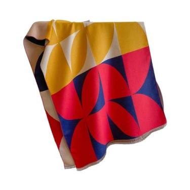 Imagem de Cachecol Poncho De Inverno De Caxemira Com Estampa Floral Feminino Xal