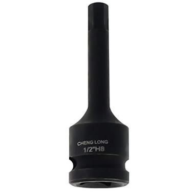 Imagem de Utoolmart Soquete de broca de impacto hexagonal, soquete Allen Bit de 1/2 polegada, soquete de impacto hexagonal de 8 mm, aço Cr-Mo, chave hexagonal de impacto mestre, 1 peça