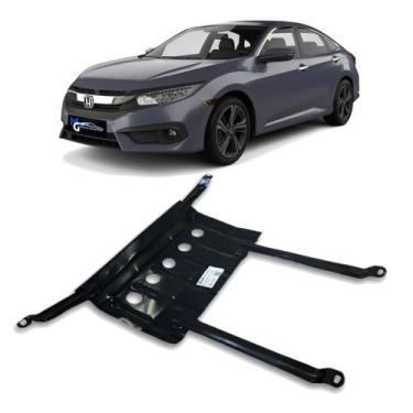 Imagem de Protetor de Carter Honda Civic 2017 2018 G10 Furação Original - Atos