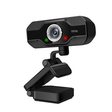Imagem de Webcam de PC Full HD 1080p para desktop, laptop, transmissão ao vivo, webcam com microfone, vídeo HD para chamadas de vídeo