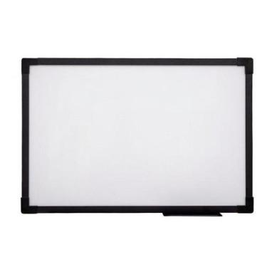 Imagem de Quadro Lousa Branco Uv Soft Colors 60x40 Moldura Preta Stalo