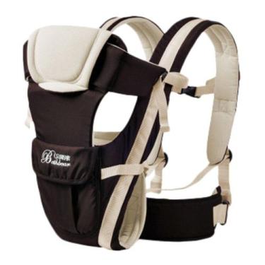 Imagem de Canguru Ergonômico Bebê 0 A 12 Meses Mila Toys Comfort Top, Bege