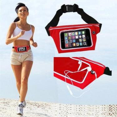 Imagem de Pochete cinto porta celular fitness Corrida até 5.5 Pol Impermeável VE