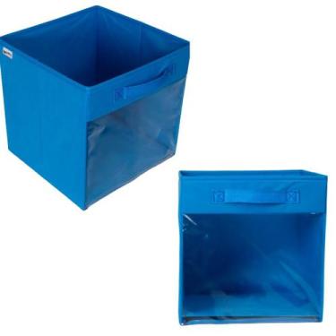 Imagem de Caixa Organizadora com Visor Transparente - Organibox, AZUL