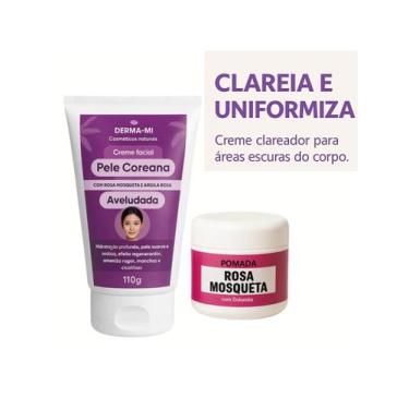 Imagem de Kit clareador  Pele Porcelana + Pomada Rosa Mosqueta - NoBrand