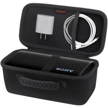 Imagem de Canboc Estojo de transporte para alto-falante Bluetooth portátil sem fio Sony ULT Field 3, bolso de malha para cabo USB ou outros acessórios, preto