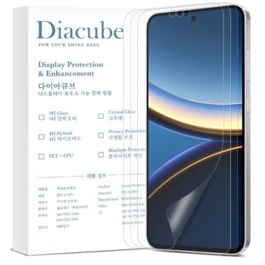 Imagem de DIACUBE Protetor de tela fosco antirreflexo para Xiaomi Poco F7 Pro/Poco F7 Ultra [pacote com 3], suporte para desbloqueio de impressões digitais, cobertura total, fácil instalação sem bolhas com