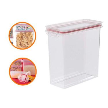 Imagem de Pote Porta Mantimentos Hermético 3 L Arroz Feijão Açúcar - Plasútil