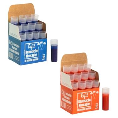 Imagem de Recarga Para Pincel Da Pilot Board Master 2 Caixas Com 12 Un (Azul-Vermelho)